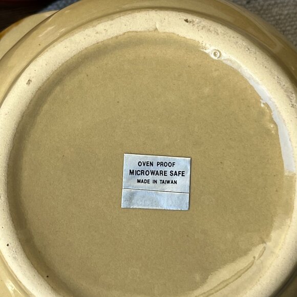 4 Ceramic Individual Pots Crocks Oven Baking Casserole Bean Onion Soup Taiwan - Picture 14 of 15